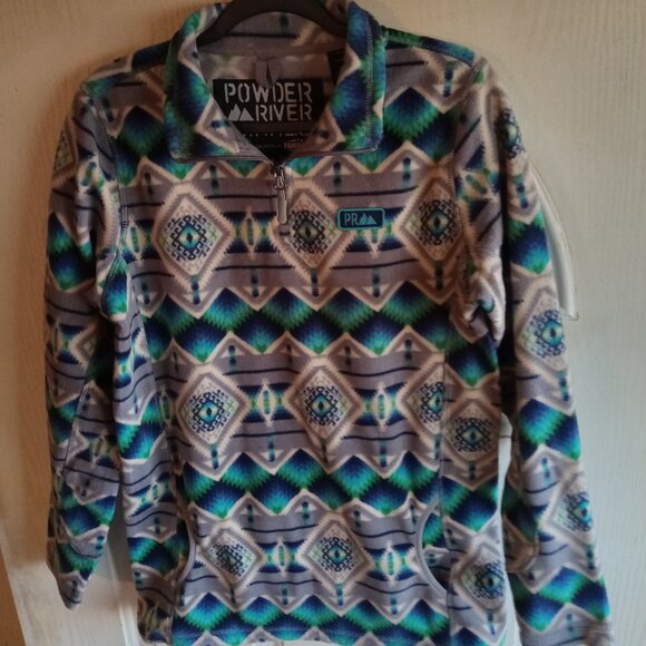 Powder River Outfitters by Panhandle Women's  Aztec 1/4 Zip Pullover Size Medium - Picture 1 of 7